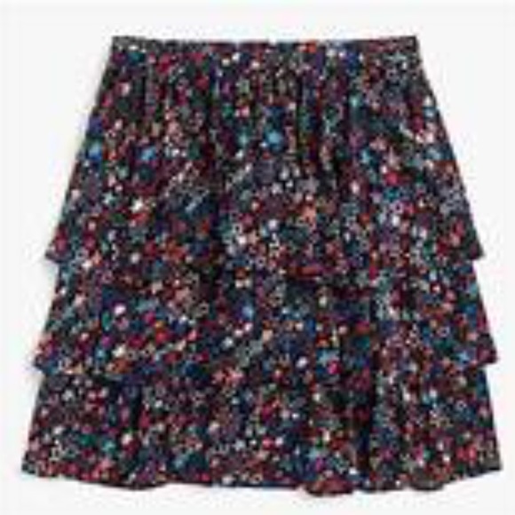 J. Crew Dresses & Skirts - J.Crew multicolor tiered kaleidoscope star skirt